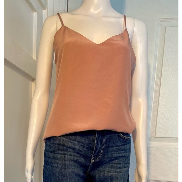 L'AGENCE Silk Charmeuse Camisole Tank - Blush - Size XS MSRP $180 WTS26 - Picture 2 of 14